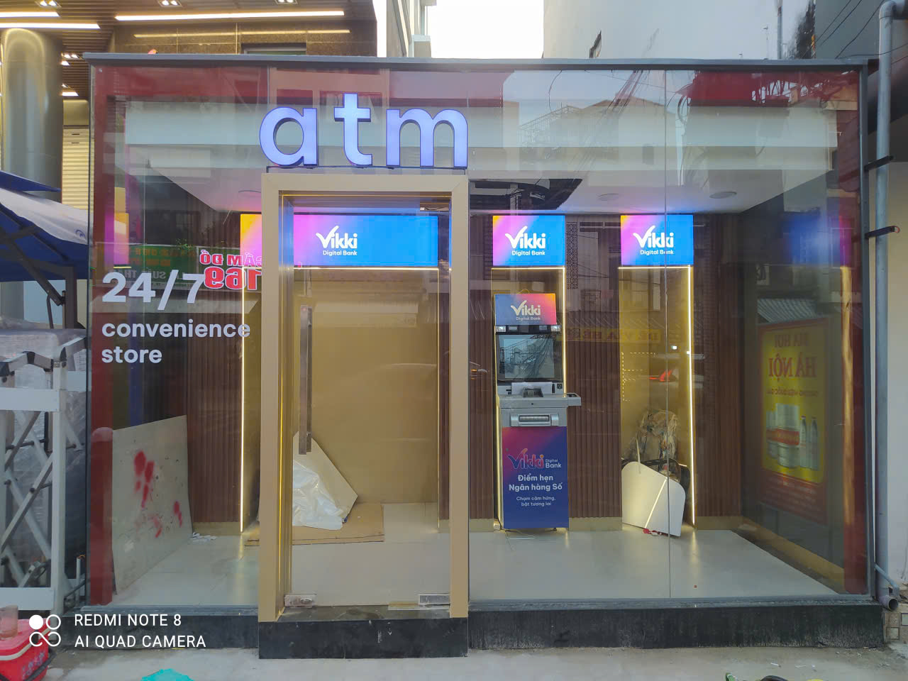 Thi công buồng ATM Vikki Digital Bank 24 7 tại Nha Trang