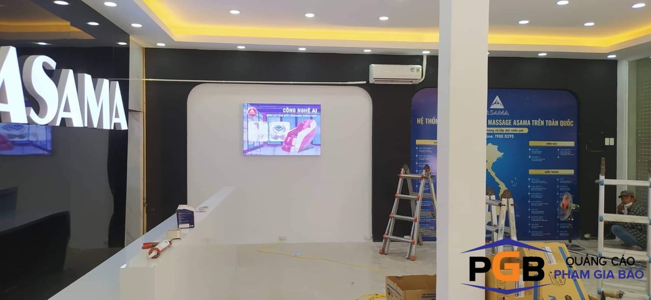 Gia công chữ nổi Mica 3D đèn led thương hiệu ASAMA