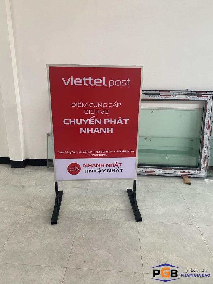 Bảng hiệu bưu cục bưu điện Viettel Post Cam Lâm Khánh Hòa